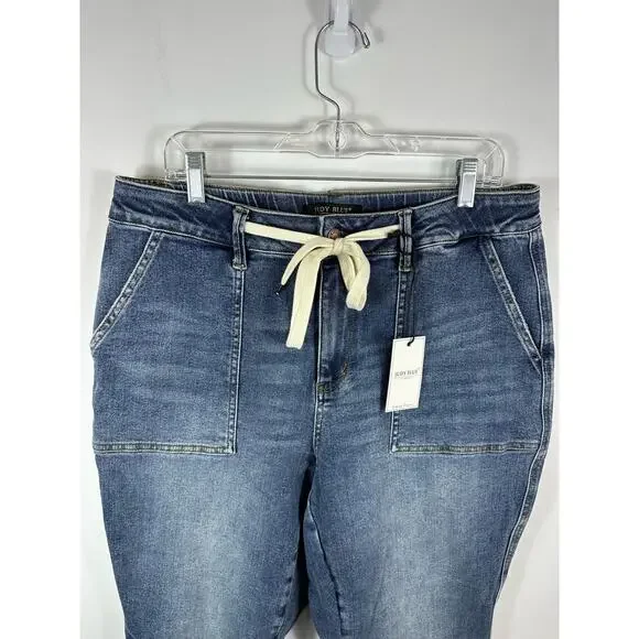 Judy Blue Denim Jogger Jeans Medium Wash Size 14W NEW - Picture 7 of 14